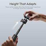 ULANZI MT66 Small Action Camera Tripod, w Backpack Velcro Strap, Magnetic Quick Release Adapter Mount for DJI Osmo 360 Nano Action 5 Pro 4, Multi-Modes Backpack Clip/Selfie Stick/Mini Tripod - Image 4
