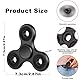 SCIONE Fidget Spinner Metall Sensory Fidget Toy, Cooler Metall Edelstahl Handspinner Angst Stress Relief Geburtstag Geschenk für Kinder Erwachsene Schwarz Lagerkappen können Demontiert werden Montiert