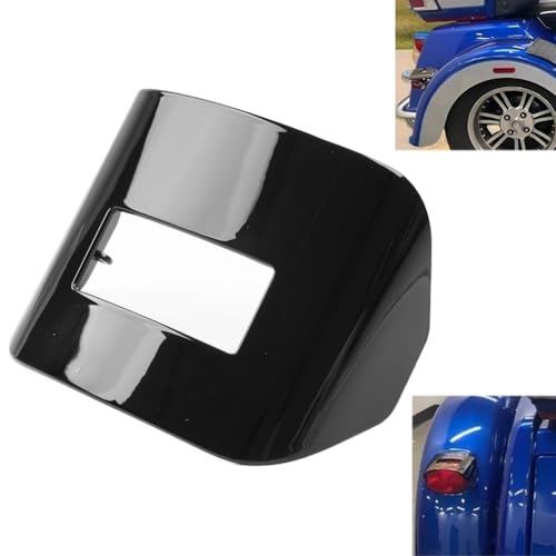 Zhisheng 1 Pc Tail Light Visor Cover Glossy Black for Harley FLHXXX Street Glide Trike 2010-2011