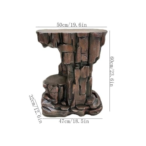 Support de plantes imitation roches socle stable pour pot de bonsaï