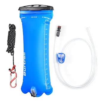 Gravity Water Bag, 3L Portable Foldable and Hangable Water Container for Camping and Hiking