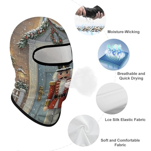 Balaclava Máscara de Esquí Cubrebocas Facial Protección Solar Vintage Nutcracker Cubierta Facial Completa Cuello Aireado Balaclava para Ciclismo con Protector UV para Hombres y Mujeres miniatura 3