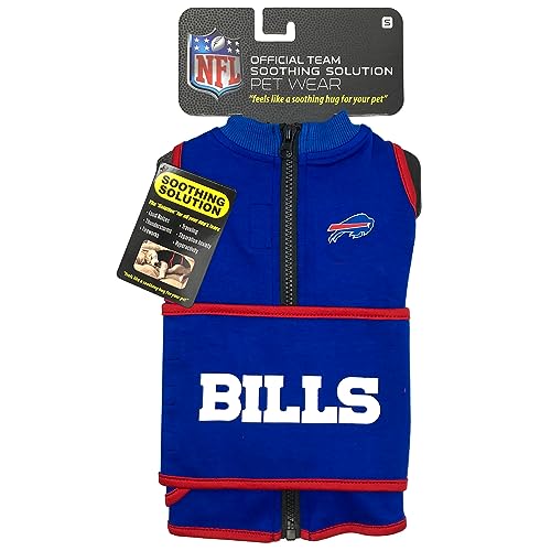 Best Dog Anxiety Solutions: Top Calming Treats and Products for Relief 11 NFL Buffalo Bills Dog Anxiety Shirt Calming Soothing Solution Vest, for Dogs & Cats with Anxiety, Fears, Fireworks, Loud Noises, Dark, Lonely Keeps Dogs Calm and Feeling Safe, Relaxing Jacket, Small