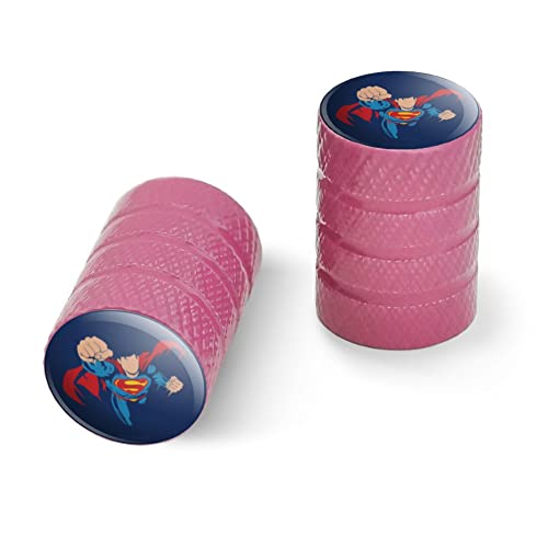 GRAPHICS & MORE Superman Up Up and Away Motorcycle Bicycle Bike Tire Rim Wheel Aluminum Valve Stem Caps