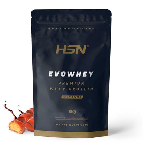 HSN Evowhey Protein | Bombón de Chocolate y Avellanas 2Kg = 67 Tomas por Envase Concentrado de Proteína de Suero | 100% Whey Protein Concentrate (WPC) | No-GMO, Vegetariano, Sin Gluten ni Soja