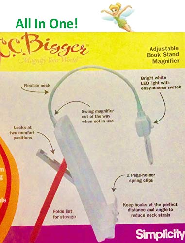C.C. Bigger 55501024 Book Stand Magnifier