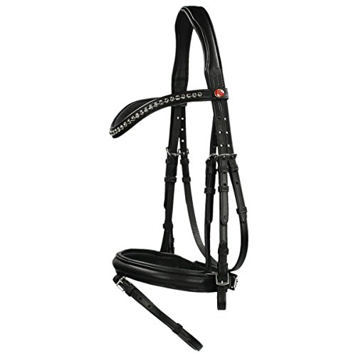 Kieffer Ultrasoft Fashion Snaffle Bridle-Full-Black