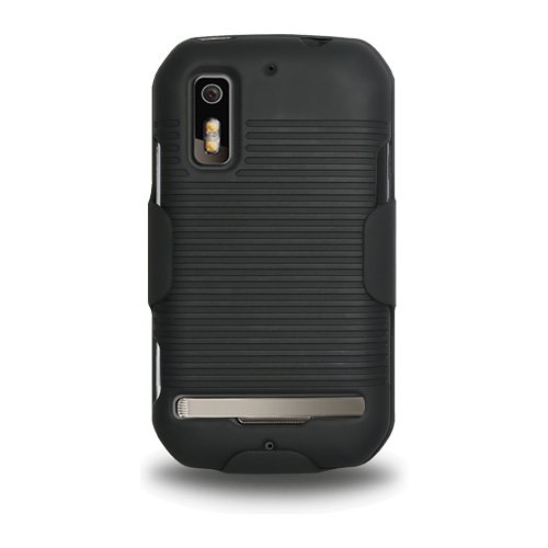 Amzer Shellster for Motorola Photon 4G/Motorola ELECTRIFY - 1 Pack - Retail Packaging - Black