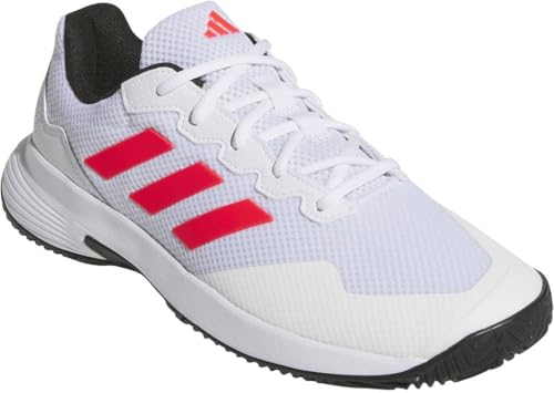 adidas Men's Gamecourt 2.0 Tennis ShoesLow Football Boots, ftwr white/lucid