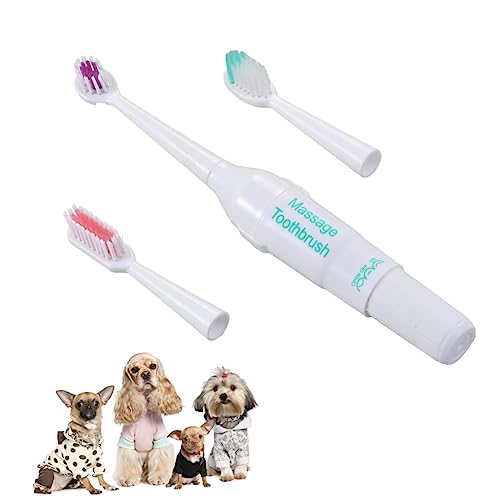VANZACK Professional Pet Toothbrush Electric Brush for Dogs Portable Gentle on Pet's Teeth and Gums Random Color