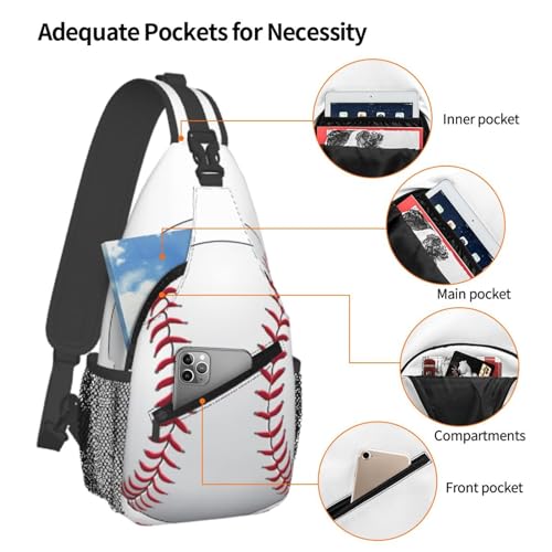 Bolso Deportivo Sling para Pecho Negro miniatura 3