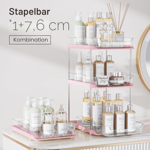 Delamu Under Sink Organizer, Küchen Spülschrank organizer, Rosa – Ansicht 3