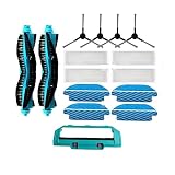 YAXRO Compatibile con Cecotec Conga 3290 3390 3490 3590 3690 3790 3890 Ultra Titanium Vital Robot Vacuum Parts Spazzola Laterale Principale Filtro Hepa Mop Rag (Color : Set E)