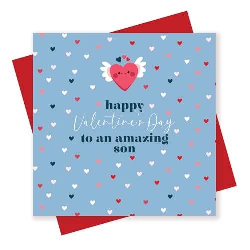 Valentine's Day Card For Son - Happy Valentine's Day To An Amazing Son From Mum/Dad/Mummy/Daddy (Son) - View 2