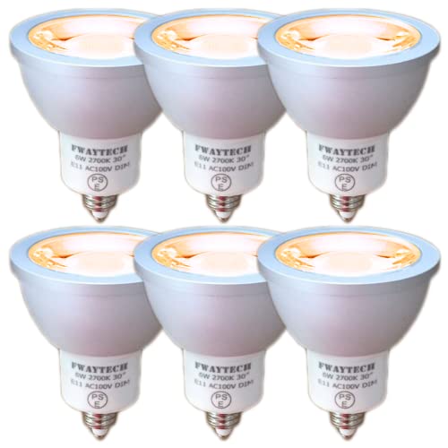 FWAYTECH LEDnQd E11  6W _CN^50W`60W p30x _Ng[LEDX|bgCg _CNnQdւ Ή (dF(2700K), {̋ E11 (6))