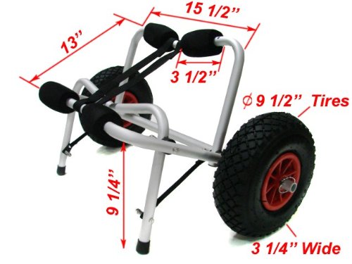 image for TMS CART-CANOE/KAYAK-KY001 New Jon Boat Kayak Canoe Carrier Dolly Trai