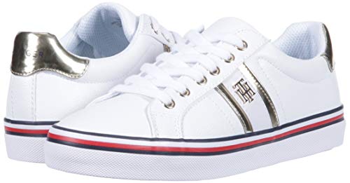 Tommy Hilfiger Womens Fentii Sneaker, White, 6.5 Us #TOP6