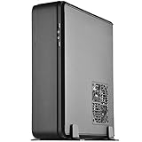 SilverStone Technology SST-FTZ01B-E Aluminum Unibody ITX Small Form Factor Computer Case with PCI-E Riser and ATX PSU Support Black