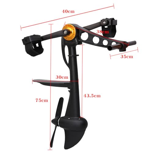 Dispositivo de propulsión a Pedal para Kayaks - Motor accionado con El Pie para botes inflables de Pesca - Unidad de propulsión a Pedal para Una Persona