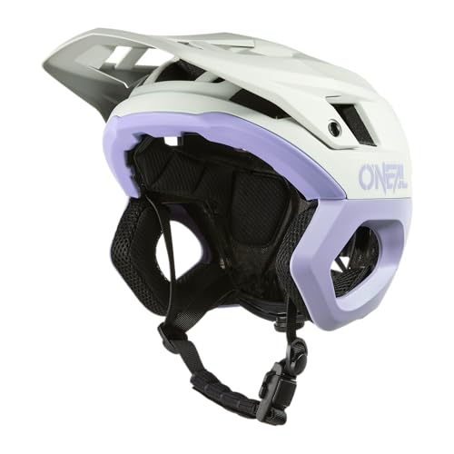 Casco de trampero O'NEAL Solid con ajuste de 60-62 cm en tono púrpura y gris claro