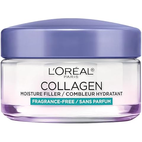 L'Oreal Paris Collagen Moisture Filler Facial Moisturizer, Anti Aging Face Cream, Non-Greasy Skin Care Formula For Up to 48HR Hydration, 1.7 oz Cover
