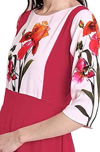 Image of ALC Creation Women's Crepe Printed A-Line Kurti