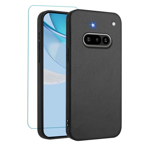 Coque Nothing Phone 3A antichoc fine noire tpu souple anti-rayures avec film