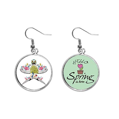 Pendientes de primavera de cometa china tradicional para regalar joyas con significado