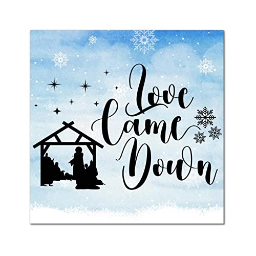 Décoration de Noël en bois avec lettrage rustique de 35cm pour intérieur