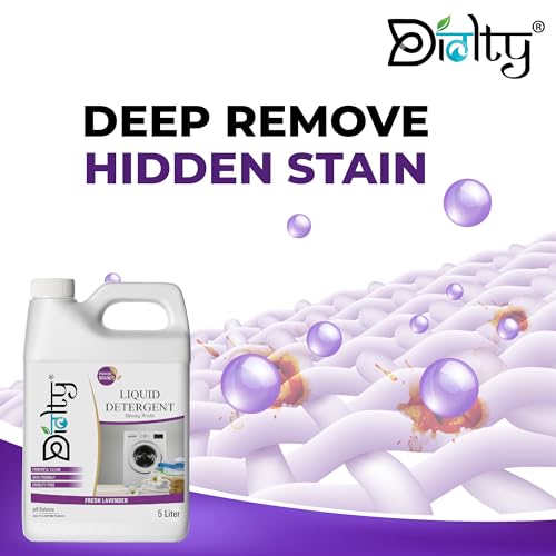 Image of liquid detergent 5 litre top load front load, detergent liquid for washing machine - Eco-friendly, Non-toxic (Lavender)