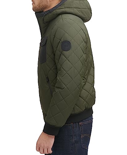 Levi's Men's Diamond Quilted Sherpa Lined Bomber Jacket, White Camouflage, XX-Large3