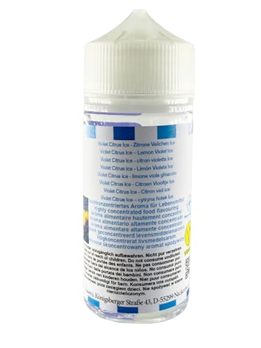 Arôme citron violette Ice Sasami 100ml pour DIY