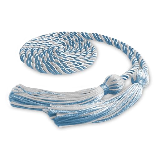 Image of Single Honor Cord Two-Color (Light Blue /White)