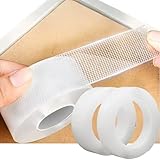 ULcomlife超強力両面テープ 透明 作業用両面テープ 魔法テープ ゲル ナノテープ 車用両面粘着テープ 屋内 屋外 防水 家庭 寮 学校 オフィス 会社など適用 多機能 掲示用 写真貼り付け 車の小物 車外 DIYホビー 多機能 サイズ： 1cm×5m