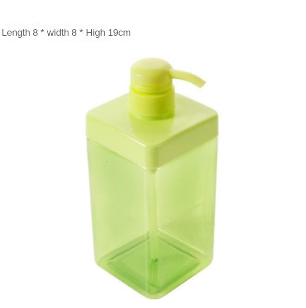 Dispensador de Jabón Líquido Dispensador De Jabón Y Loción con Bomba, Botella Líquido Decorativa Vacía Rellenable Botellas de Aseo(Grün)