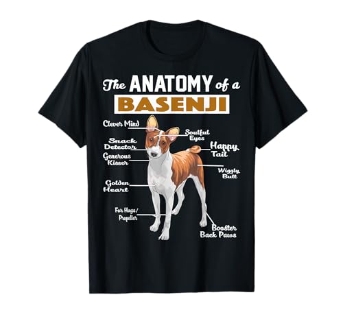 The Anatomy of a Basenji Dog shirt T-Shirt