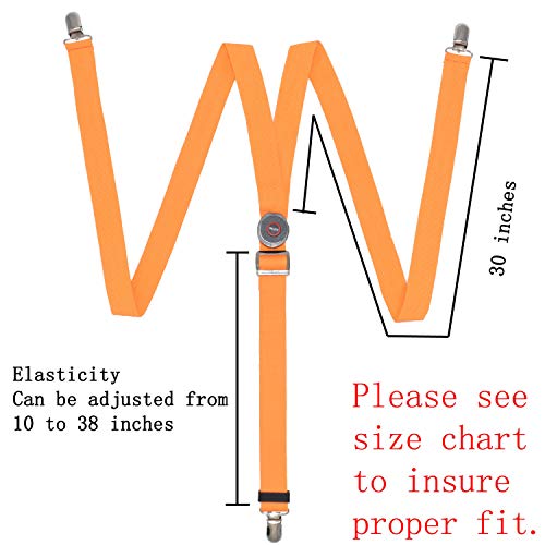 Amnquerxus Led Glow Light Up Suspenders Trouser Braces Y Shape Suspenders For Men Women (Orange) #TOP1