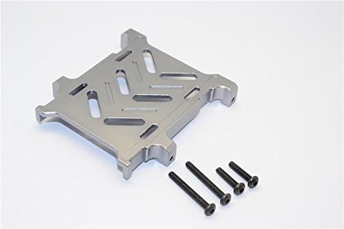 GPM For Gmade Crawler R1 Rock Buggy Upgrade Parts Aluminum Battery Holder - 1Pc Set Gray Silver