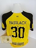 Generisch Dortmund Trikot Felix Passlack signiert Unterschrift Autogramm Fußball COA XL