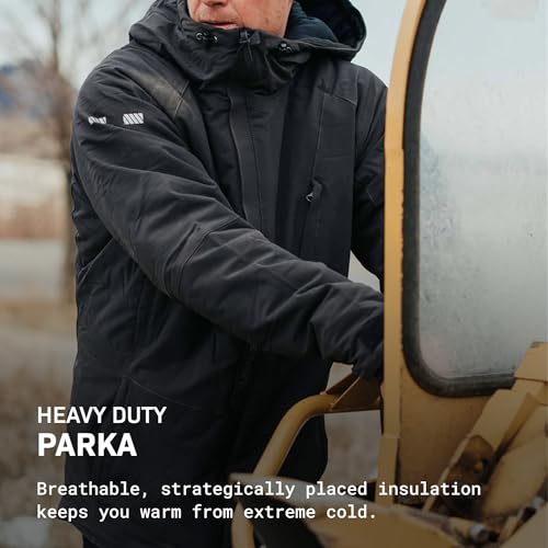 TRUEWERK Men's Work Coat - S4 Tower Winter Parka Workwear, Water-Resistant, Windproof Jacket with 4-Way Stretch2