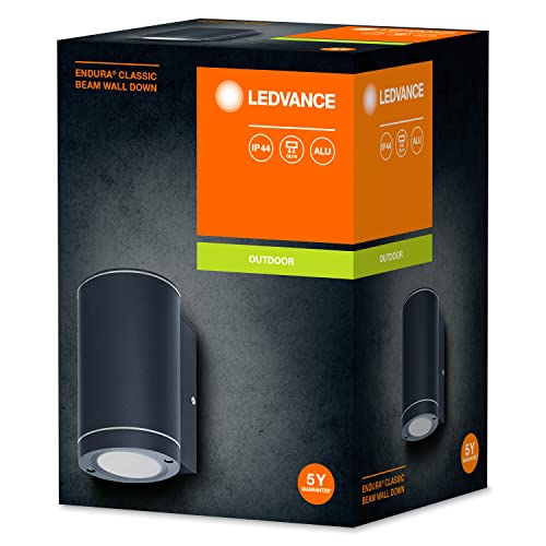 Ledvance LED Wall Light for 1x GU10 Light Source, Design Light for Outside for 1-Sided Indirect Lighting - Image 2