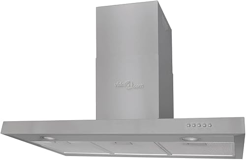 vidaXL Hotte plate Acier inoxydable 900 mm 
