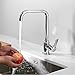 Rubinetto cucina miscelatore monocomando da cucina in acciaio inox,a 360°, rubinetto ad alta pressione per cucina, Ottone Cromato Rubinetto Dell'Acqua Calda e Fredda