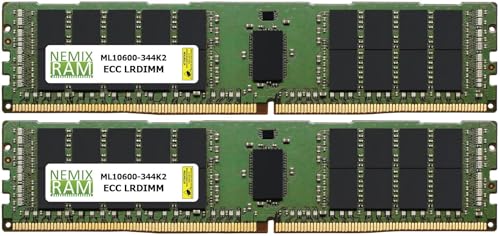 NEMIX RAM 64GB (2x32GB) DDR3 1333MHZ PC3-10600 ECC LRDIMM 4Rx4 1.35V Load Reduced Server Memory KIT