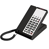 immagine prodotto Lerpwige Cavo telefono fisso di base per anziani, analogico, a casa, a parete, montabile, piccola scrivania per camera degli ospiti, comunicazione alberghiera