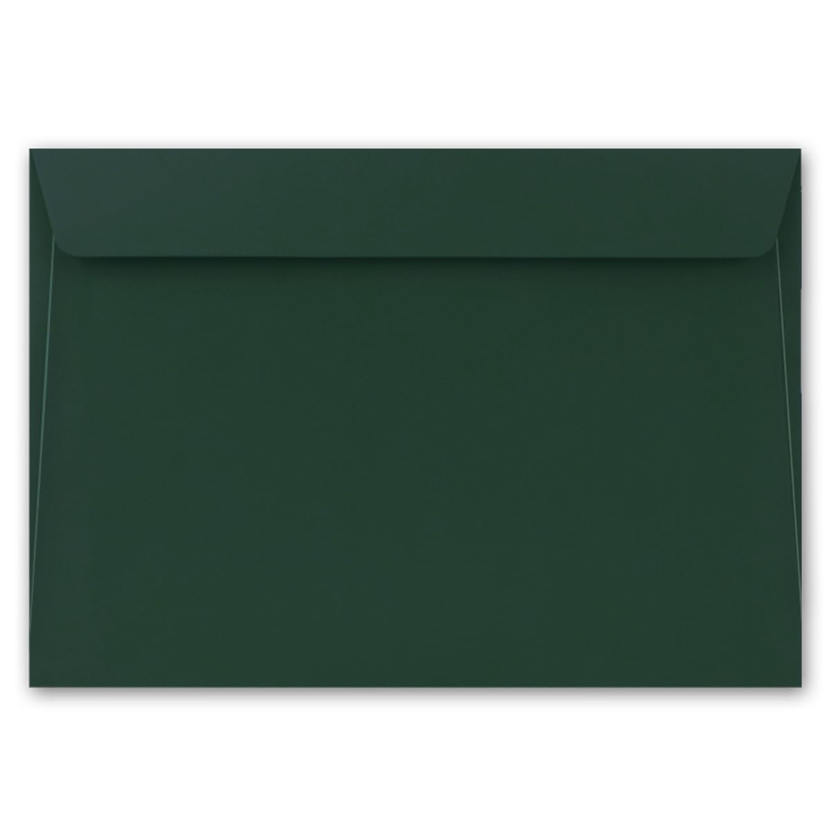100x Briefumschläge DIN C5 Kieferngrün (Grün) - 16,2 x 22,9 cm - Haftklebung - Edle Kuverts für große Einladungen und Karten zum Geburtstag oder Hochzeit