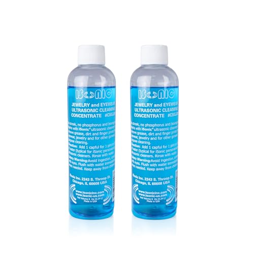 iSonic - CSGJ01x2 CSGJ01-8OZx2 Ultrasonic Jewelry/Eye Wear Cleaning Solution Concentrate