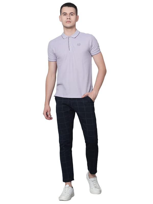 Image of Cantabil Beige Regular Fit Solid Polo Neck Half Sleeve Casual T-Shirt for Men | Half Sleeves Polo Neck T-Shirts for Men | Mens Polo Neck Solid T-Shirt (P MTSH00242)