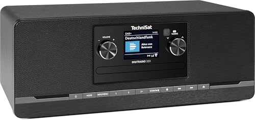 TechniSat DIGITRADIO 320 – Stereo Digitalradio (Kompaktanlage mit DAB+ & UKW, CD-Player, Bluetooth, USB, 2×5W RMS, TFT-Farbdisplay, Favoritenspeicher, Wecker, Sleeptimer,...