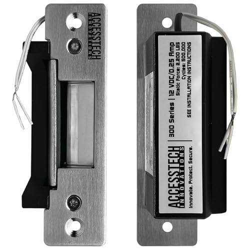 Heavy Duty Electric Strike Door Lock ANSI Standard Access Control System | 2 200+ LBS | Fail-Secure/Fail-Safe Adjustable | 12VDC Input Voltage | AccessTech Innovations | Model: 300